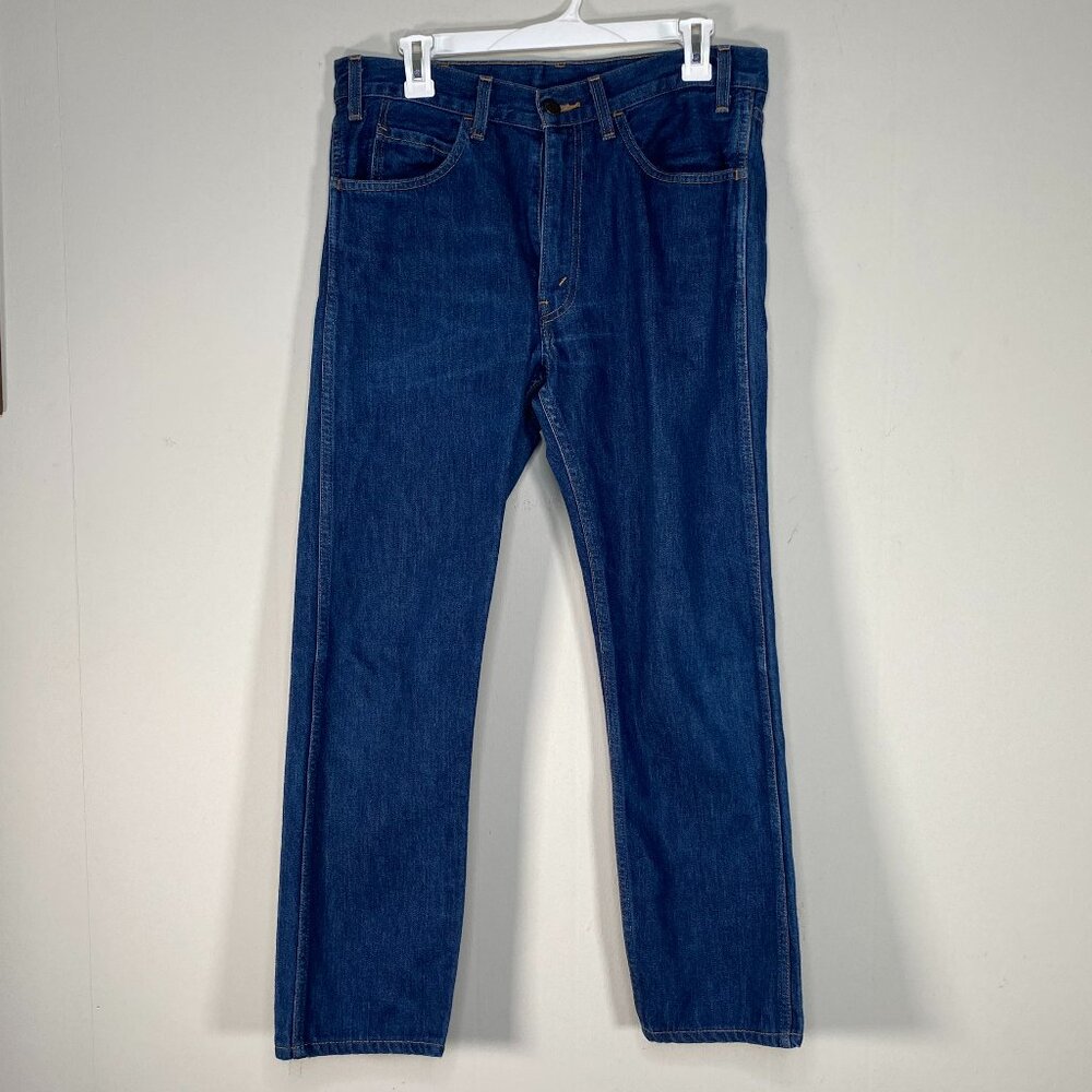 Levis LVC 606 Orange Tab Denim Jeans Men's 31 x 32 SLIM FIT Blue BIG E VTG USA